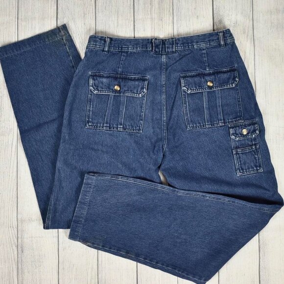 Vintage Cabela’s Denim Loose Fit Baggy Cargo Pants Jeans 36 - Picture 4 of 6